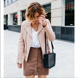 ANINE PINK LEATHER JACKET